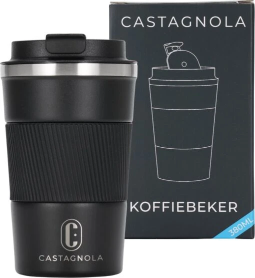 Castagnola Design RVS Koffiebeker To Go - Zwart - 380ml - Thermosbeker - Theebeker -Beste Keuken Serie Winkel 1103x1200 1