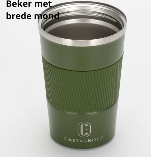 Castagnola Design RVS Koffiebeker To Go - Groen - 380ml - Thermosbeker - Theebeker -Beste Keuken Serie Winkel 1154x1200 1