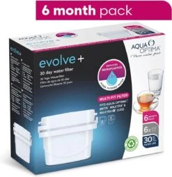 Aqua Optima Evolve+ Single Life - Wit - 6x 100 Liter -Beste Keuken Serie Winkel 1165x1200 1