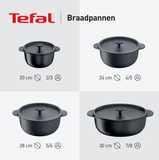 Tefal Trattoria Braadpan - Ø24 Cm -Beste Keuken Serie Winkel