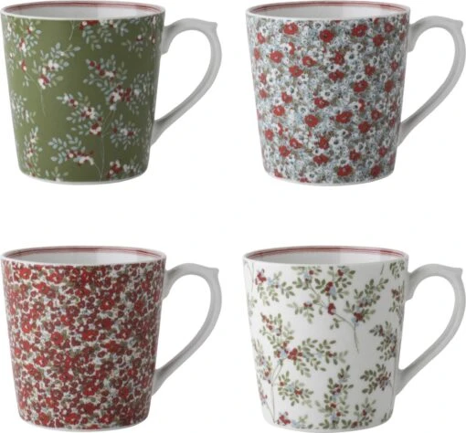 Laura Ashley Stockbridge Collectables - Laura Ashley Giftset 4 Bekers 32 Cl. -Beste Keuken Serie Winkel