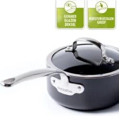 GreenPan Barcelona Infinity Pro Hapjespan Met Deksel 30cm - Zwart - Inductie - PFAS-vrij -Beste Keuken Serie Winkel 1200x1162