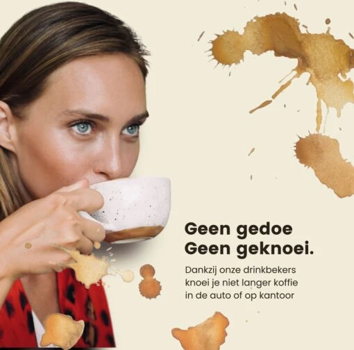 LaCardia Koffiebeker To Go Premium Zwart – Thermosbeker – Theebeker – 380ML – Herbruikbaar -Beste Keuken Serie Winkel