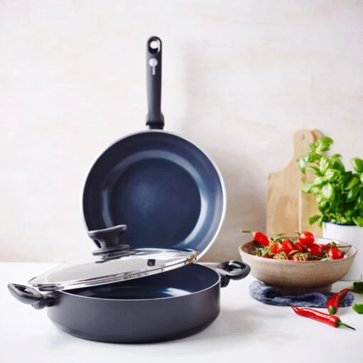 Greenpan Torino Keramische Hapjespan - 28 Cm - Met Glazen Deksel -Beste Keuken Serie Winkel 1200x1200 156