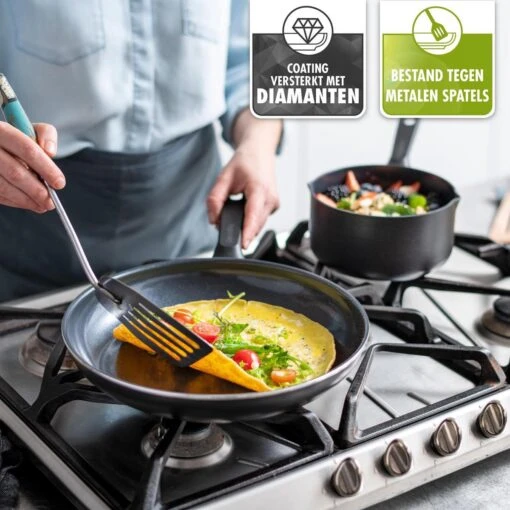 GreenPan Memphis Koekenpan 30cm - Zwart - Inductie - PFAS-vrij -Beste Keuken Serie Winkel 1200x1200 395