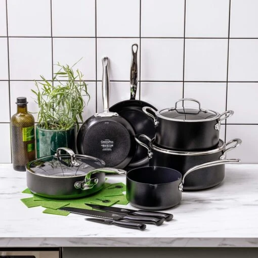 GreenPan Barcelona Infinity Pro Koekenpannenset - 3-delig - Zwart - Inductie - PFAS-vrij -Beste Keuken Serie Winkel 1200x1200 440