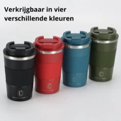 Castagnola Design RVS Koffiebeker To Go - Zwart - 380ml - Thermosbeker - Theebeker -Beste Keuken Serie Winkel 1200x1200 595