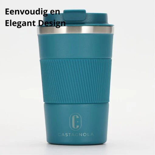 Castagnola Design RVS Koffiebeker To Go - Blauw - 380ml - Thermosbeker - Theebeker -Beste Keuken Serie Winkel 1200x1200 659