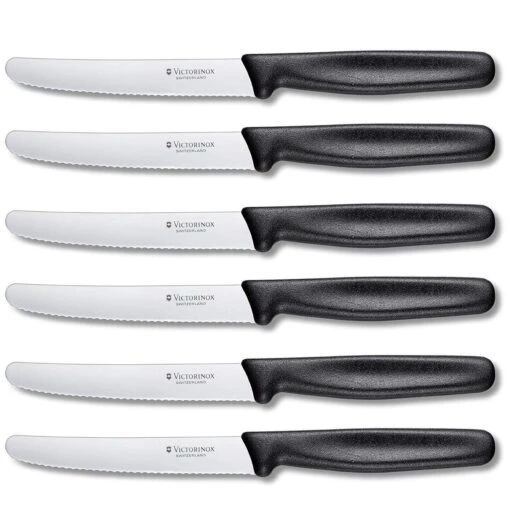 Victorinox Tafelmessen - 6-Delig - Zwart - Recht Heft -Beste Keuken Serie Winkel 1200x1200 66