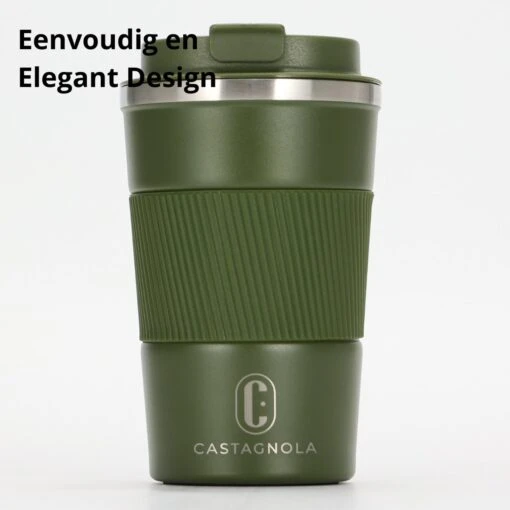 Castagnola Design RVS Koffiebeker To Go - Groen - 380ml - Thermosbeker - Theebeker -Beste Keuken Serie Winkel 1200x1200 698