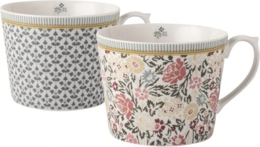 Laura Ashley Giftset 2 Bekers Assorti Bloem 30 Cl. -Beste Keuken Serie Winkel