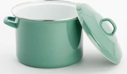 Lite-Body Magnus Soeppan/Stamppotpan Met Deksel - 24cm/8l - Emaille - Olijf Groen -Beste Keuken Serie Winkel 1200x698 1