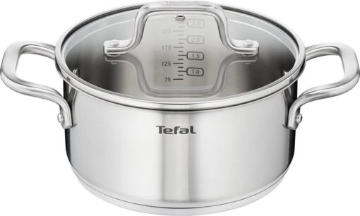 Tefal Virtuoso Pannenset 5 Delig - Hoge Kookpan Ø 22 Cm + Steelpan Ø 16 Cm + Kookpannen Ø 18/20/24 Cm -Beste Keuken Serie Winkel