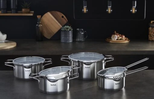 Tefal Nordica Pannenset 4 Delig - Steelpan Ø16 Cm & Kookpan Ø 18 + Ø 20 + Ø 24 Cm -Beste Keuken Serie Winkel