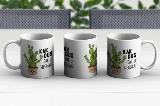 Mok - Koffiemok - Spreuken - Quote - 'Kak Dus Dat Je Weggaat' - Baan - Mokken - 350 ML - Beker - Koffiemokken - Theemok - Mok Met Tekst -Beste Keuken Serie Winkel 1200x800 98