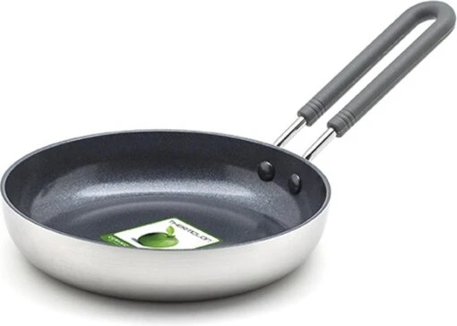 GreenPan Mini Koekenpan 14cm - Zilver - Inductie - PFAS-vrij -Beste Keuken Serie Winkel